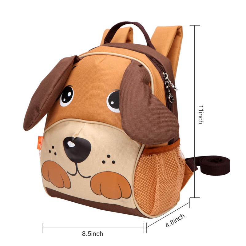yodo Kids Insulated Toddler Backpack with Safety Harness Leash and Name Label - Playful Preschool Lunch Boxes Carry Bag, Dog - Image 3